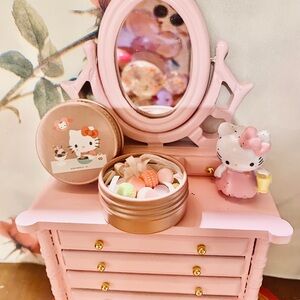 Hello Kitty Pink Jewelry Organizer with Mirror